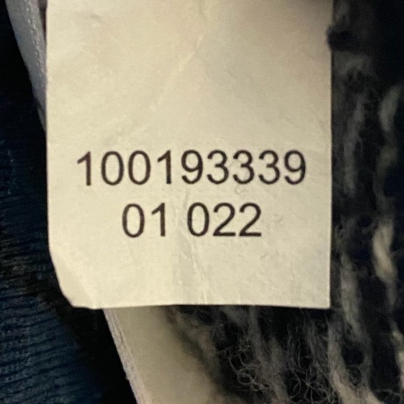 Merino Wool Embroidered Houndstooth Sweater Size L - Picture 9 of 10